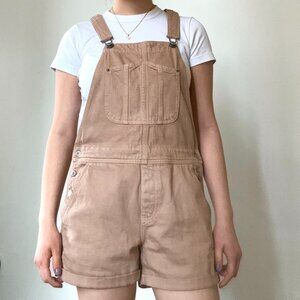 Old Navy Beige Overall Shorts